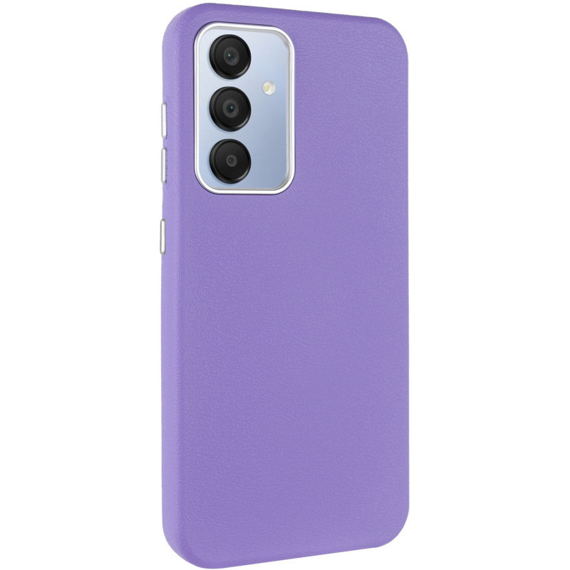 Шкіряний чохол Leather Case Metal Buttons для Samsung Galaxy A36 5G / A56 5G Light Purple