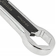 Двосторонній регульований розвідний накидний гайковий ключ 5-15 мм та 15-27 мм CrV Vorfal V08133, фото 3