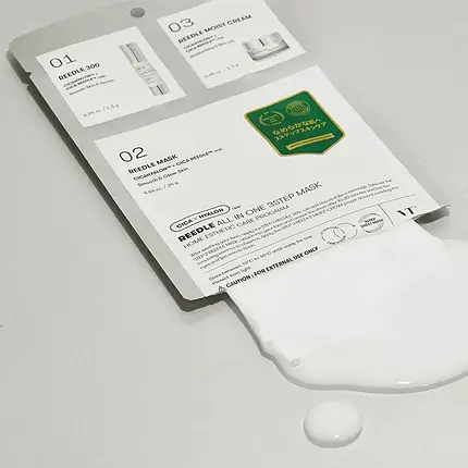 Трьохетапна маска з мікроголками VT Cosmetics Reedle All-In-One 3 Step Mask 1,5+25+1,5 g, фото 3