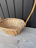 Кошик овальний з високою ручкою, фото 4