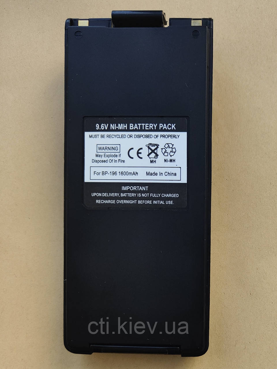Акумулятор BP-196 1600mAh Ni-MH для радіостанцій Icom IC-F3 / IC-F4 / IC-A4