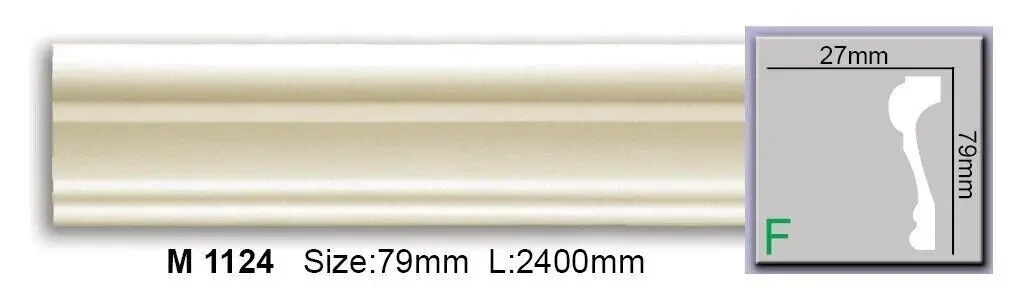 Молдинг гладкий поліуретановий Harmony M 1124 Flexi