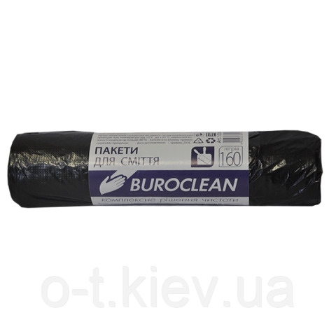 Пакети для сміття 160л/10шт, 22мкм, BuroClean ECO