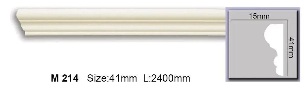 Молдинг Гладкий Поліуретановий Harmony M 214 Flexi