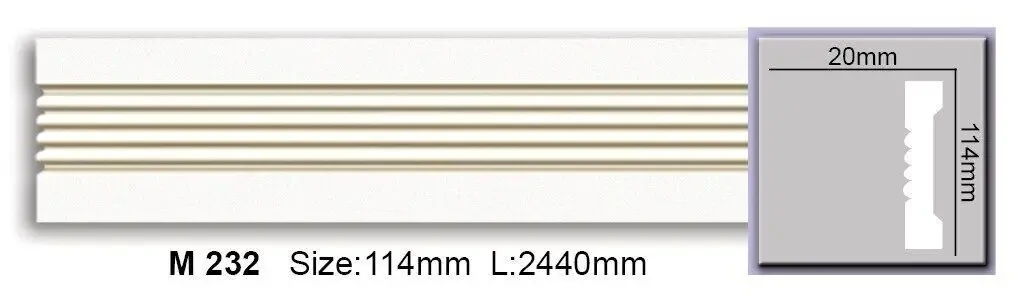 Молдинг Гладкий Поліуретановий Harmony M 232 Flexi