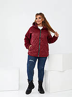 Жіноча Демісезонна куртка плащівка Лаке + синтепон 150, рукав тринитка на флісі Розміри: 48-50 52-54 56-58