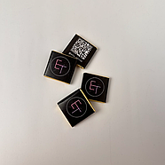 Молочний преміум шоколад з логотипом для інтернет-магазинів 6 г 100 шт., фото 10