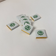 Брендований преміум шоколад молочний 6 г З логотипом для медиків, б'юті-салонів, флористів і кафе 100 шт., фото 10