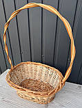 Кошик овальний на підставці з високою ручкою, фото 2