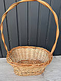 Кошик овальний на підставці з високою ручкою, фото 5