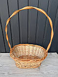 Кошик овальний на підставці з високою ручкою, фото 6