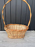 Кошик овальний на підставці з високою ручкою, фото 7