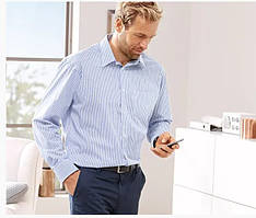 Стильна якісна чоловіча бавовняна сорочка в смужку від tcm tchibo (Чібо), Німеччина, XL