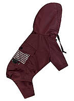 Дощовик Dogs Bomba для собак, марсала, № 4