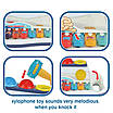 Дитячий розвивальний ксилофон Іграшка музичний інструмент для розвитку слуху Стукалка молоточок з кульками, фото 7