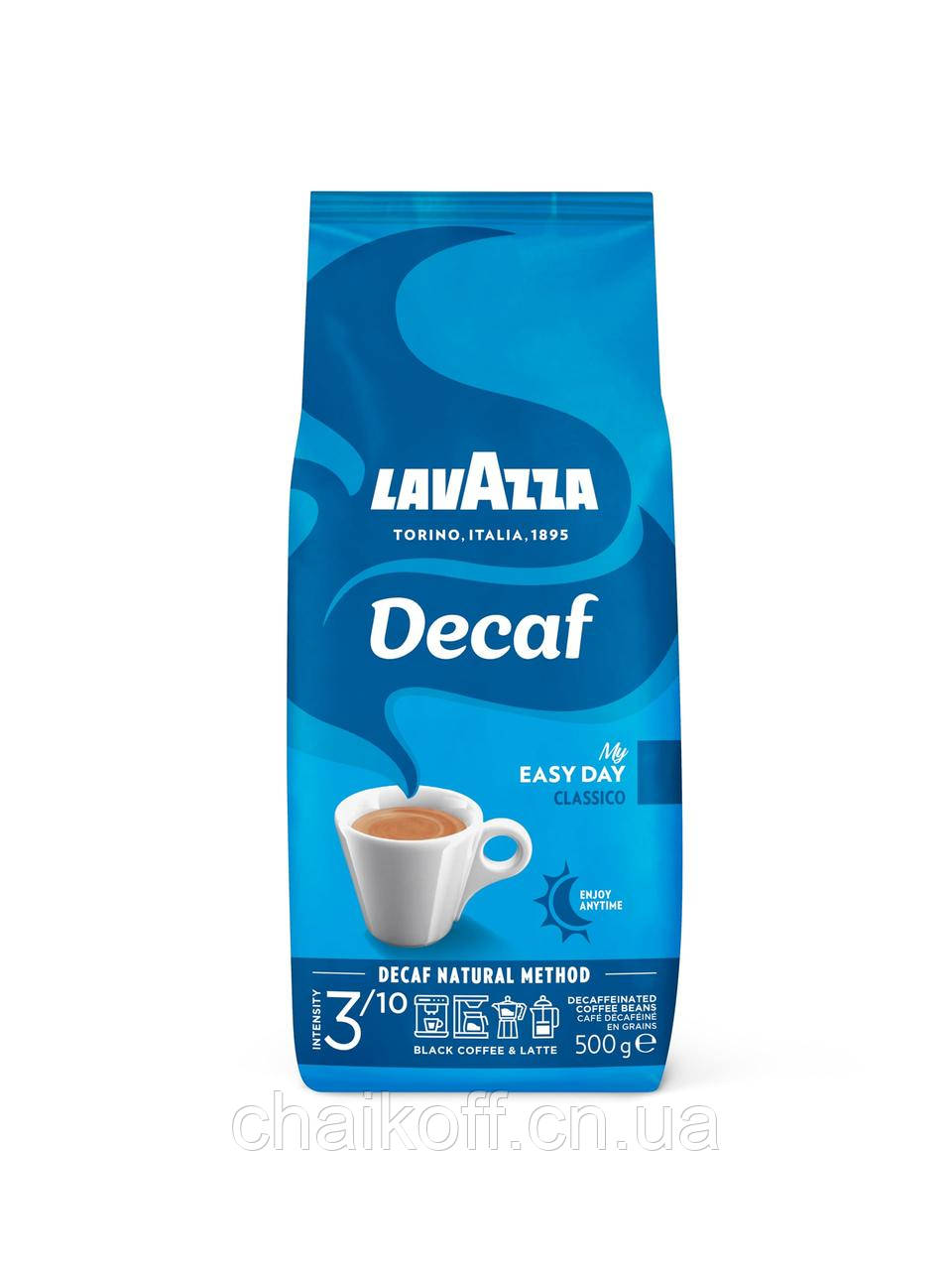 Кофе в зернах без кофеина Lavazza Decaf Natural Method 500 г (Италия)