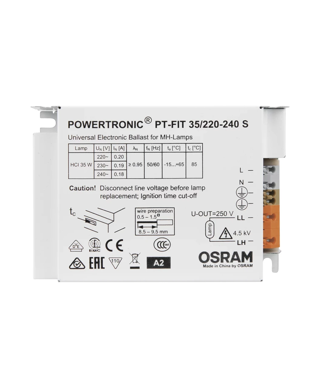 Електронний баласт ЕПРА PT-FIT 35/220-240 для газорозрядних ламп OSRAM 4008321386625