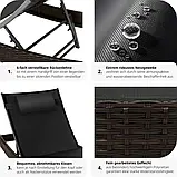 Лежак для басейну Moana, темно-коричневий колір, фото 10