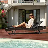 Лежак для басейну Moana, темно-коричневий колір, фото 7