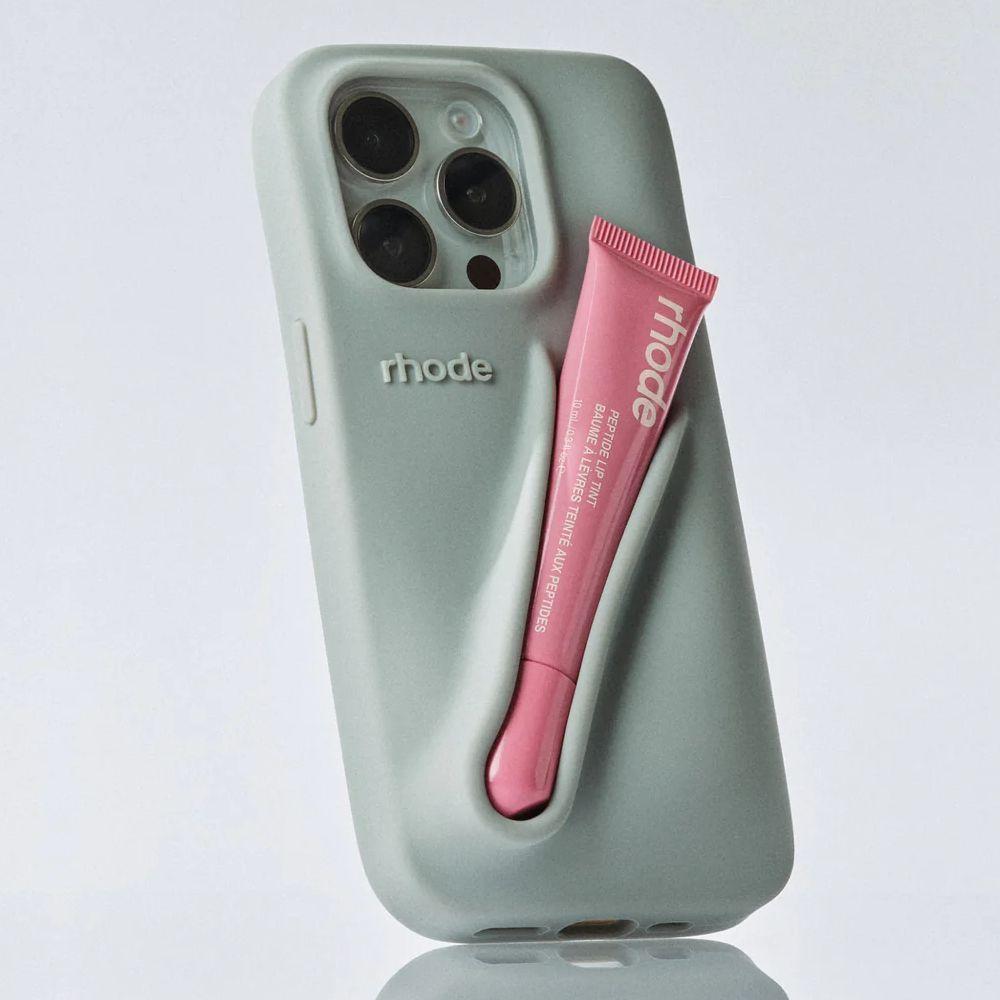 rhode iPhoneケース iPhone16pro リップケース グレー 6523309579_chehol-dlya-