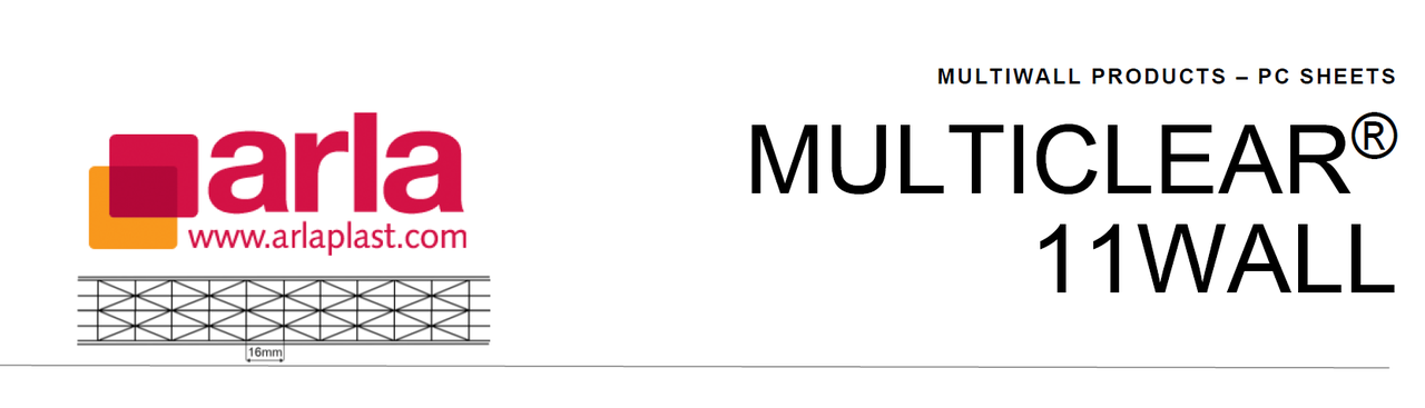 Молочний (білий) стільниковий полікарбонат ARLA PLAST 25 мм 11 х wall (11-ти камерний) 2100 х 6000 мм, фото 1