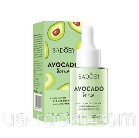 Сыворотка для лица с авокадо и молоком Sadoer Avocado Serum, 30 мл.
