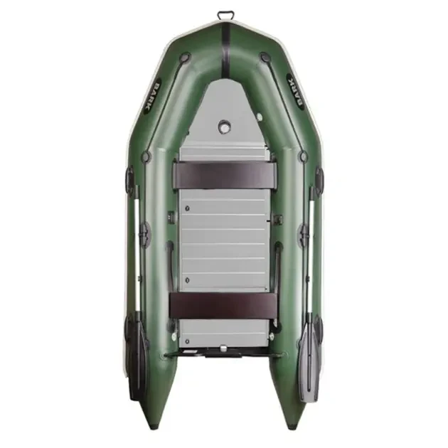 Надувний тримісний човен ПВХ BARK BT-310SAL Білий з алюмінієвим паєлом