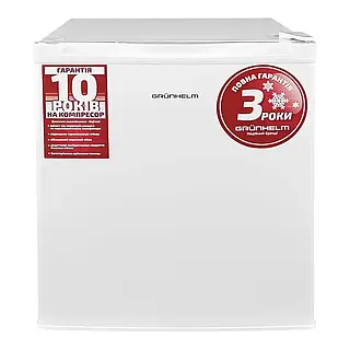 Холодильник Grunhelm VRH-S51M44-W Белый 45 л Однокамерный холодильник