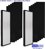 Комплект змінних фільтрів PUREBURG, сумісний з очисником повітря Toshiba CAF-Z45FR CAF-Z45FR CAF-W36USW C, фото 6