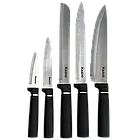 Універсальний кухонний набір MAGIO/MG-1097B 11 приладів: 5ножів+5кух.приладів+дошка/силікон, фото 2