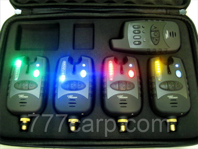 Carp Cruiser FA209-4 Набір Електронних Бездротових сигналізаторів Наклейки з радіопейджером