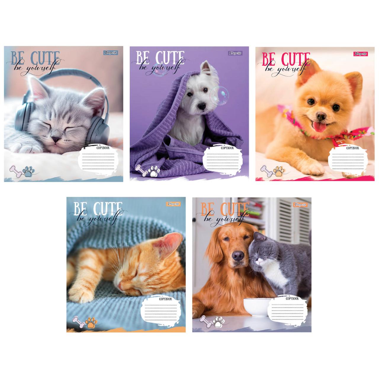 Зошит для записів 1 Вересня А5/18 аркушів, лінійний, Be cute 766978