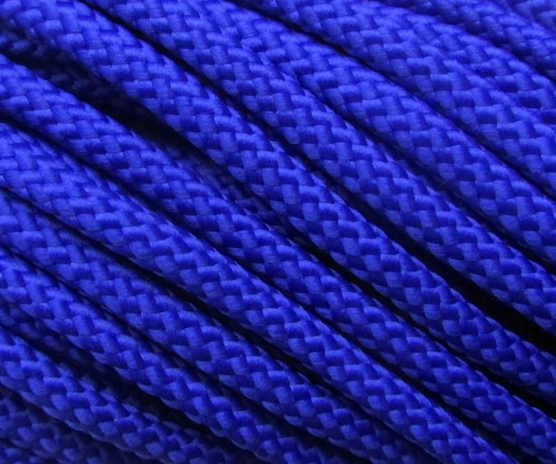 Шнур поліефірний  5 мм з наповнювачем в'язаний волошковий, фото 1