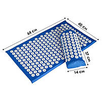 Килимок аплікатор коваля для акупунктури Dobetters Blue-масажер для спини 4 шт., фото 5