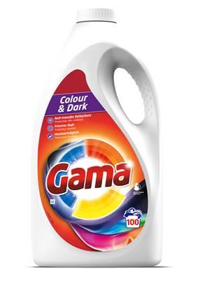 Гель для прання ГАМА Колор блек 3 в 1 4500 мл 100 пр