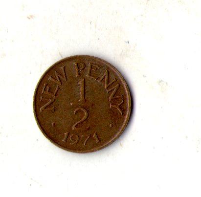 Гернсі ½ нового пенні, 1971 рік №3419