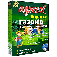 Мінеральне добриво для газонів super багатокомпонентне 18-7-12+2MgO Agrecol (1,2 кг)