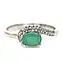 Каблучка срібна 925 натуральний смарагд, цирконій. Р- 18, фото 2