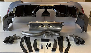 Задній бампер BMW G22 М4, вихлоп посередині