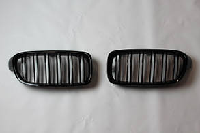 Решітка радіатора (ніздрі), чорний лак, M-Pak BMW 3-Series F30 2011-2017