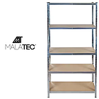 ВЕЛИКИЙ І МІЦНИЙ СТЕЛАЖ ДЛЯ ЗБЕРІГАННЯ 5 ПОЛОК 180х90х40 Malatec 23768, фото 2