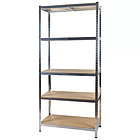 ВЕЛИКИЙ І МІЦНИЙ СТЕЛАЖ ДЛЯ ЗБЕРІГАННЯ 5 ПОЛОК 180х90х40 Malatec 23768, фото 4