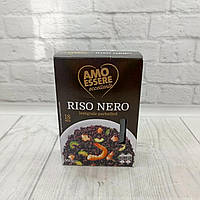 Рис чорний цільнозерновий пропарений Amo Essere Eccellente Riso Nero 500 г Італія