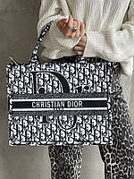 Сумка женская Christian Dior шоппер ,шопер Кристиан Диор черный на молнии
