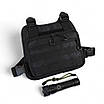 Нагрудна тактична сумка чоловіча, сумка через плече чорна розгрузка, фото 6