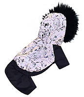 Зимовий комбінезон Dogs Bomba з світловідбиваючої тканини, ажур фіолетовий, № 1