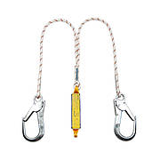 Строп подвійний із шнура з амортизатором і карабінами 2xAJ590 (1,7 м) CE2022L-F1