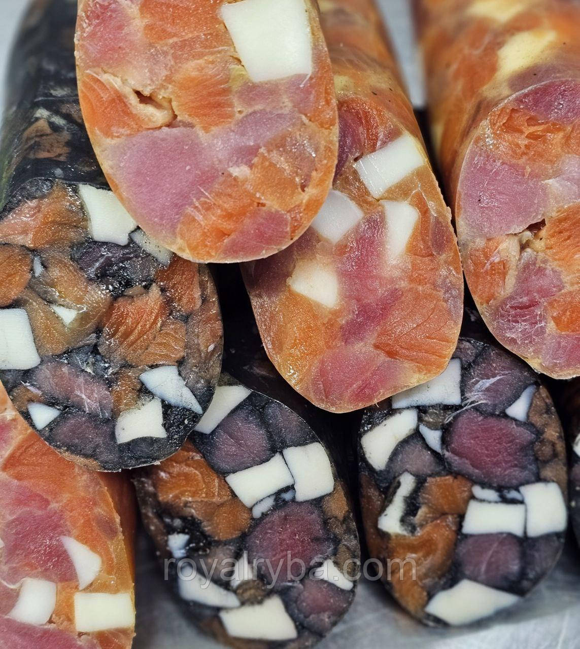 Ковбаса з риби в'ялена (масляна, тунець, марлін, форель)
