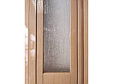 Двері гармошка полуостекленные дуб світлий 102х203, метрова. Міжкімнатні двері гармошка., фото 3