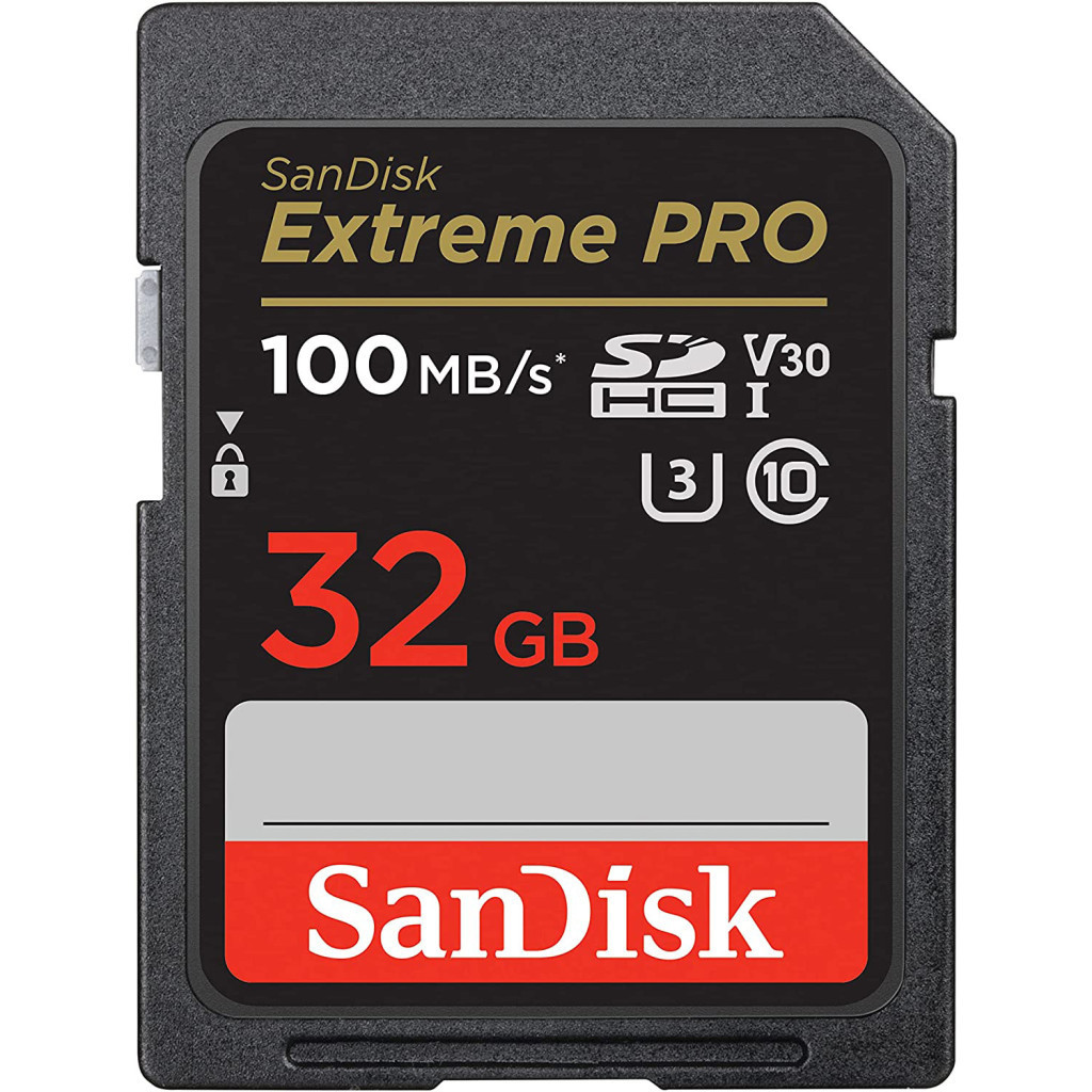 SDXC memory card 32GB SanDisk class 10 UHS-I U3 V30 Extreme